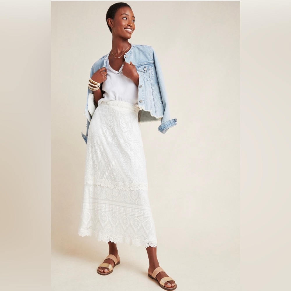 Anthropologie Farm Rio Stacie Maxi Skirt